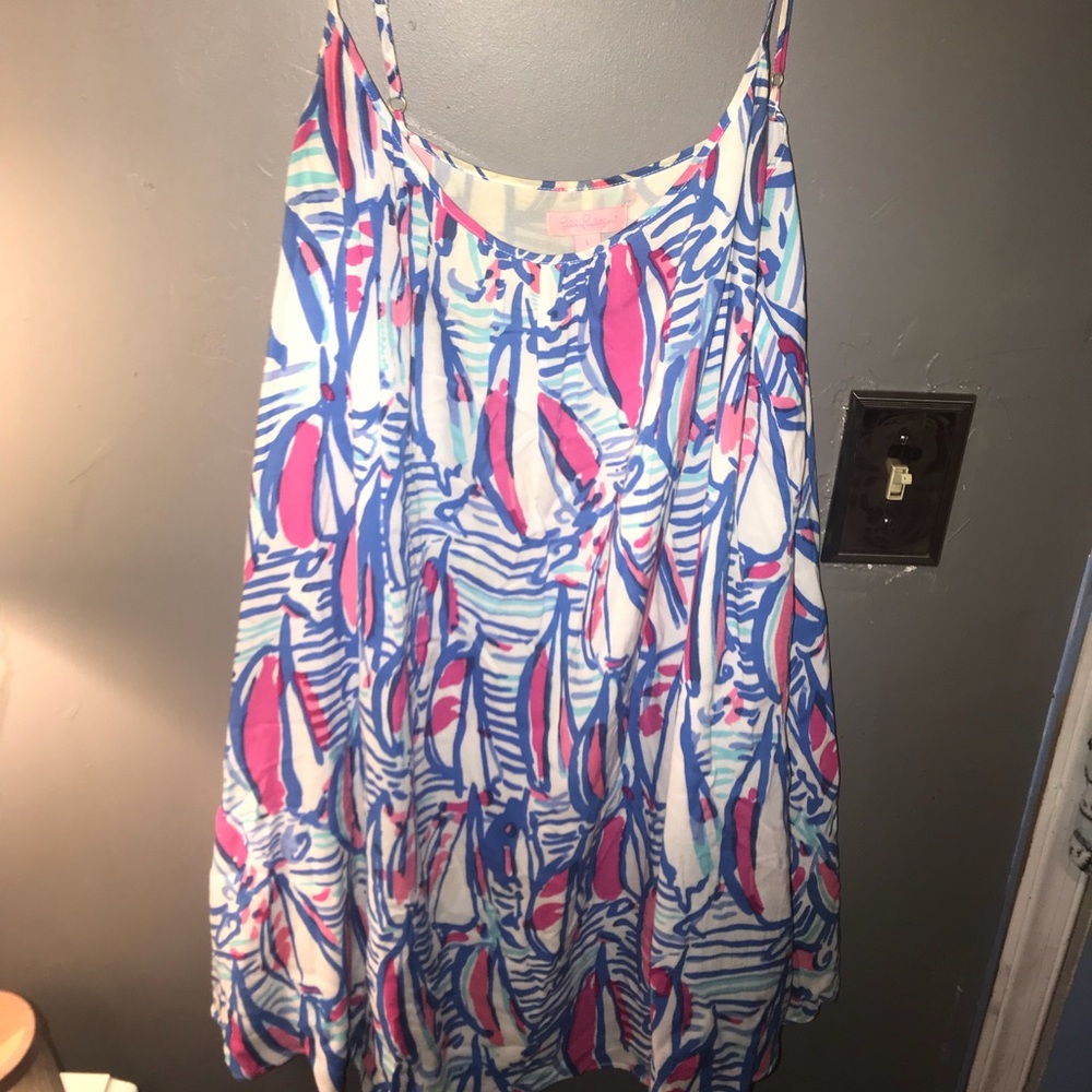 Lilly Pulitzer Red Right Return Trapeze Dress